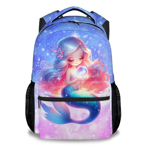 Girls Backpack - Mermaid Backpacks for Kids - Bookbag Gifts for Daughter - Toddler School Bag for Kindergarten/Preschool/Elementary(17 Inch) - color: Color-1