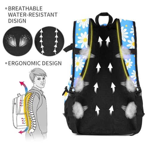 rickyh style School Backpack Travel Bag for Men & Women Lightweight College Back Pack with Laptop Compartmen - color: 04jidanhua