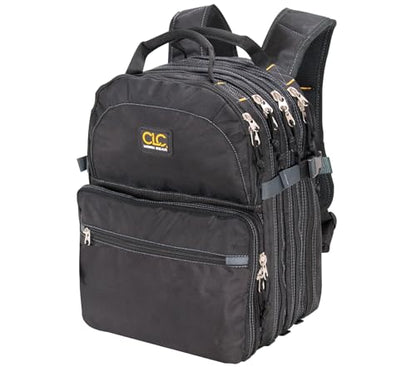 Custom Leathercraft1132 75-Pocket Tool Backpack - style: 75 Pocket Tool Backpack