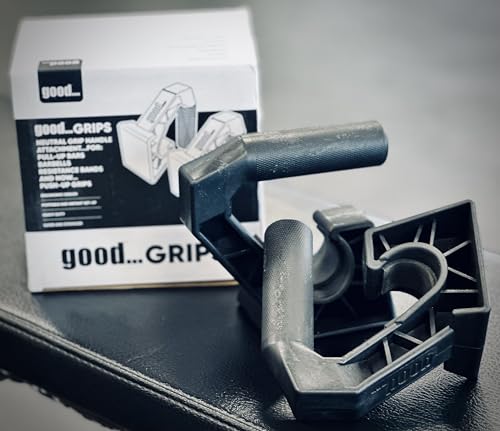 Neutral Grip Pull Up Handles – Good..Grips Push Up Bars & Calisthenics Equipment for Doorway, Barbell & Floor Training, Portable Fitness Handles for Home Gym