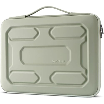 DOMISO 17 inch Laptop Sleeve with Handle Shockproof Computer Bag Waterproof EVA Protective Carrying Case for 17.3" MSI GS73VR Stealth Pro/HP Envy 17/LG Gram 17"/ROG Strix GL702VS, Mint Green - color: Mint Green, size: 17.3 inch