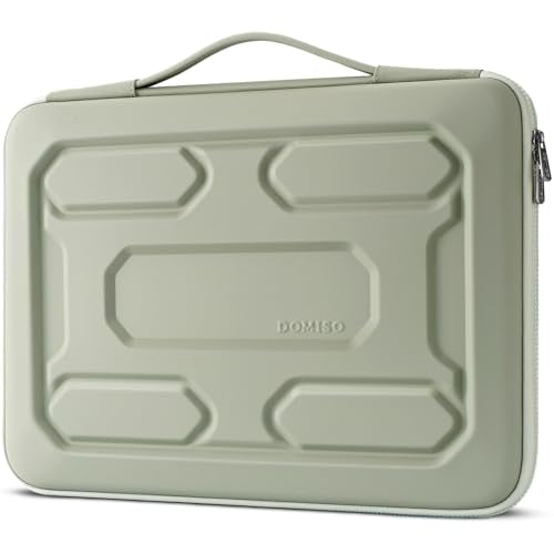 DOMISO 17 inch Laptop Sleeve with Handle Shockproof Computer Bag Waterproof EVA Protective Carrying Case for 17.3" MSI GS73VR Stealth Pro/HP Envy 17/LG Gram 17"/ROG Strix GL702VS, Mint Green - color: Mint Green, size: 17.3 inch