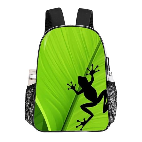 Daypack Lightweight Multipurpose Anti-Theft Green Leaf Frog Shoulder Bag Large Capacity Laptop Book Bag Rucksack With Adjustable Shoulder Straps - color: Pattern 207