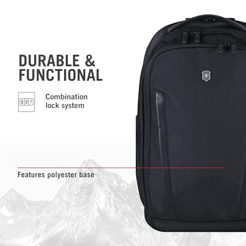 Victorinox Altmont Professional Essentials Laptop Backpack - Tablet & Laptop Bag for Travel Accessories - Computer Backpack Includes Sleek Organizer - 24 Liters, Black - size: 24 IN