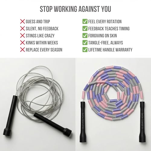 Pro-Grade Beaded Jump Rope for Beginners - color: Sweet Harmony