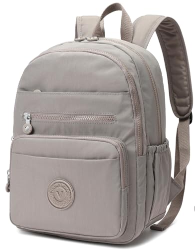 Hiking Waterproof 13" Laptop Backpack Purse for Women and Men,Travel Backpack - color: Beige