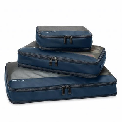 Briggs & Riley Travel Essentials Check In Compression Packing Cube Set - color: Navy, size: Checked