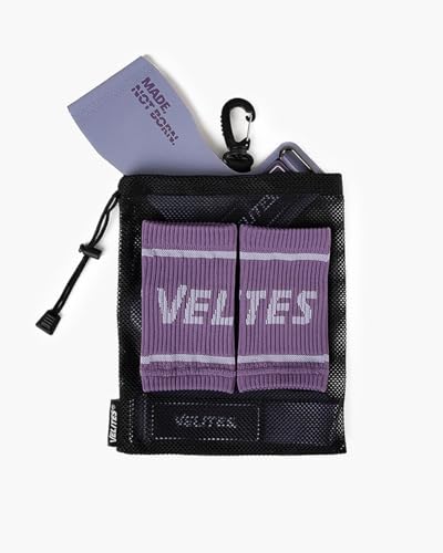 Velites - All Terrain Grips - Official Crossfit® Games Gymnastics Grips - No-Chalk Required - for All Bars & Surfaces - Includes Wristbands & Bag - color: Purple, size: Large