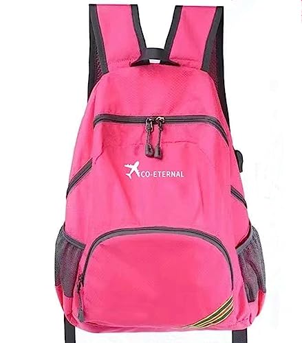 Geboldil Men's and women's waterproof backpack traveling backpack fuchsia - color: Fuchsia