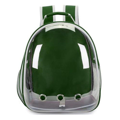 Cat Bubble Backpack Carrier for Small Medium Dogs Cats Carrying Bag, Airline Approved Pet Travel Carrying Bag Dog Hiking Walking Outdoor Backpack (Dark Green) - color: Dark green