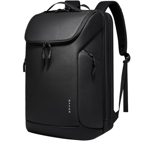BANGE Laptop backpack with 15.7 inch laptop compartment fit for overnight and commute for men and women - color: Black