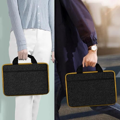 Hseok Laptop Case for MacBook Pro 14 inch TSA Sleeve Handbag,Black-Yellow - color: Black-yellow
