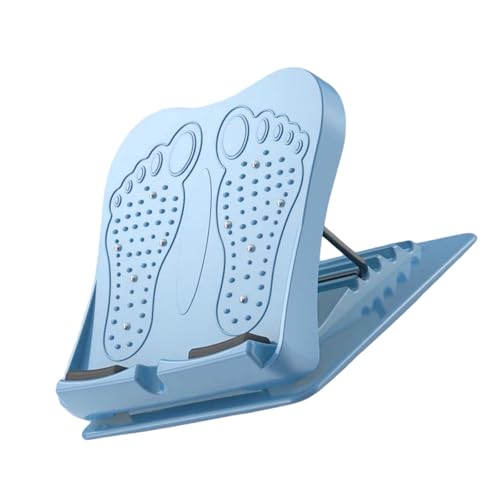 Foldable Calf Stretching Board Space Saving Adjustable Stretching Platform for Gym Training At Home Leg Stretch Board - color: Blue