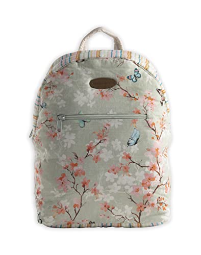 Maison d' Hermine Backpack for Women Men Cotton Shoulder Multipurpose Rucksack with Small Pouch Lightweight Multi Pocket Bag for Travel Work Beach Perfect for Spring Summer (Blossoms in Spring) - color: 12 - Blossoms in Spring