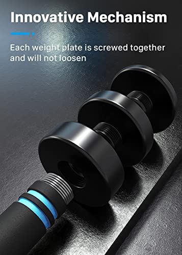 Northdeer Steel Dumbbells Adjustable Black Coated Weight Set with Foam Handles for Home Gym Workout - Strength Trainging for Men, Women (5lbs/10lbs/15lbs/20lbs) - style: 10lbs Pair (2×10lbs)