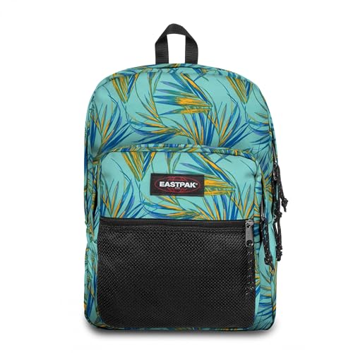 EASTPAK Pinnacle – 38L Everyday Backpack with Dual Compartments, Organizer Front Pocket, Padded Back Panel & Shoulder Straps, Brize Palm Aqua - color: Brize Palm Aqua