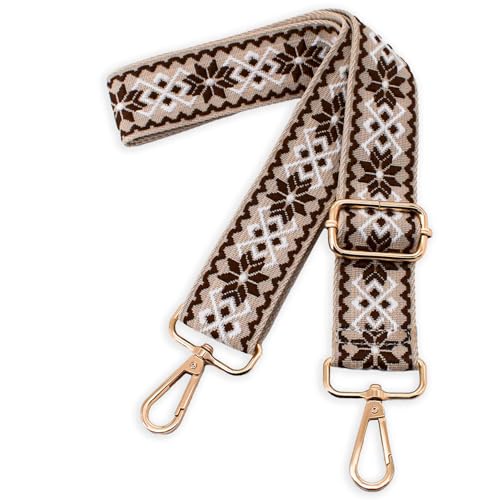 Replacement Purse Strap Shoulder Strap Adjustable Crossbody Strap for Women Crossbody Wide Shoulder Bag - color: Gold Hardware-color9
