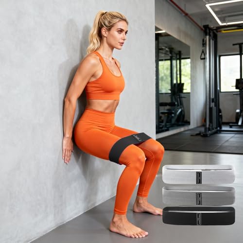 3 PCS Resistances Bands, Yoga Fitness Elastic Resistances Bands Set, Workout for Booty Legs, Elastic Pilates Flexbands - color: 3-pack (1 light gray + 1 gray + 1 black)