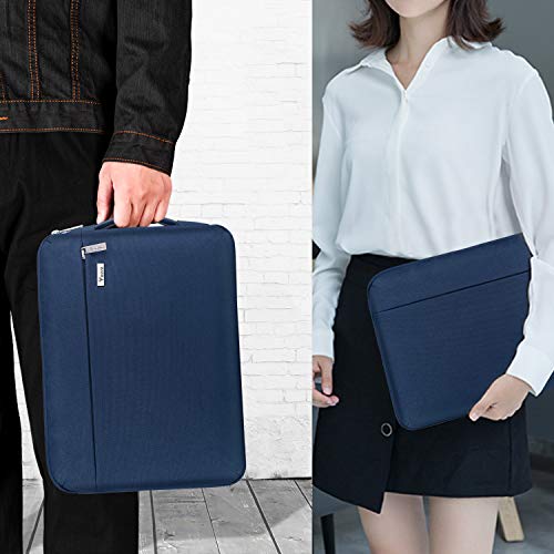 Voova Laptop Sleeve Case 13 13.6 Inch with Handle, 360°Protective Waterproof Slim Computer Bag Cover Compatible with MacBook Air 13 M1/M2/M3/M4 2020-2024, MacBook Pro 13, IPad Air/Pro 13, Blue - color: Blue, size: 12.6-13.6 Inch
