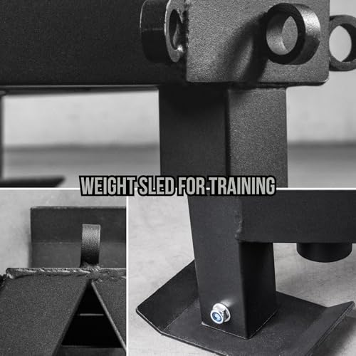 Rep Fitness Weight Sled | Push Pull Sleds Options for Training | Speed & Agility Workout Equipment | Gym Equipment | Football Strength Training | Heavy Duty Weighted Sled | Indoor Outdoor Exercise - style: Power Sled