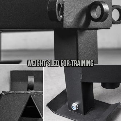 Rep Fitness Weight Sled | Push Pull Sleds Options for Training | Speed & Agility Workout Equipment | Gym Equipment | Football Strength Training | Heavy Duty Weighted Sled | Indoor Outdoor Exercise - style: Power Sled