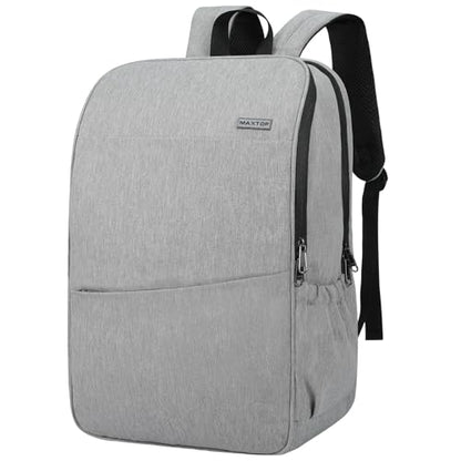 MAXTOP Deep Storage Laptop Backpack Business Anti-theft Backpacks[Water Resistant] College School Computer Bookbag Fits 17 Inch Laptop - color: Medium Gray, size: 17 inch, style: Daypack Backpacks