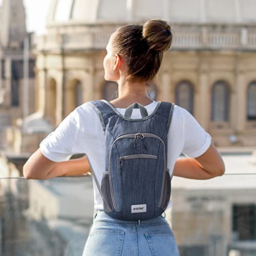 G4Free 10L/15L Hiking Backpack Lightweight Packable Hiking Daypack Small Travel Outdoor Foldable Shoulder Bag - color: Dark Blue, size: 10L