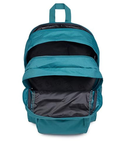 JanSport Laptop Backpack - Computer Bag with 2 Compartments, Ergonomic Shoulder Straps, 15” Laptop Sleeve, Haul Handle - Emerald Pool - color: Emerald Pool