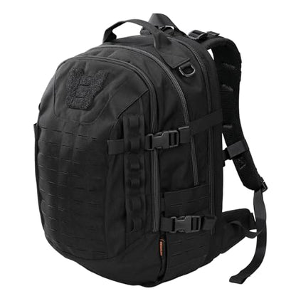 EXCELLENT ELITE SPANKER 40L Tactical Military Backpack for Men and Women Large Rucksack Assault Pack Bag for Outdoor Camping, Hiking(Black) - color: Black