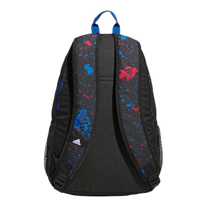 adidas Excelerator School Backpack, 33L - color: Splatter Black/Bright Royal Blue, size: OSFA