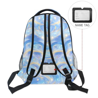 Laptop Backpack for Women Men Waterproof Laptop Bookbag with Chest Strap for Travel Trip Burgundy Blue Green - color: Multicolor05