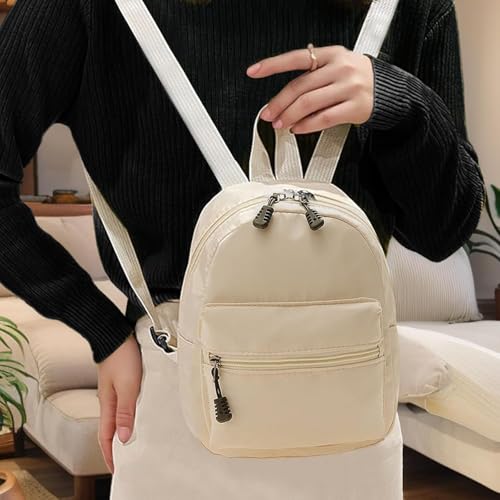 Small Backpack for Women and Girls, Mini Backpack Purse Stylish Lightweight Backpacks Casual Womens Backpacks with 2 Pockets (Brown) - color: Brown