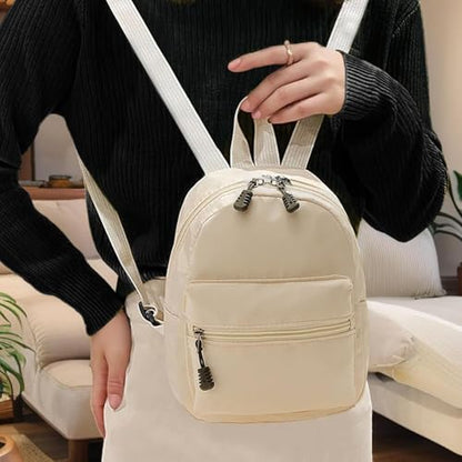 Small Backpack for Women and Girls, Mini Backpack Purse Stylish Lightweight Backpacks Casual Womens Backpacks with 2 Pockets (Brown) - color: Brown