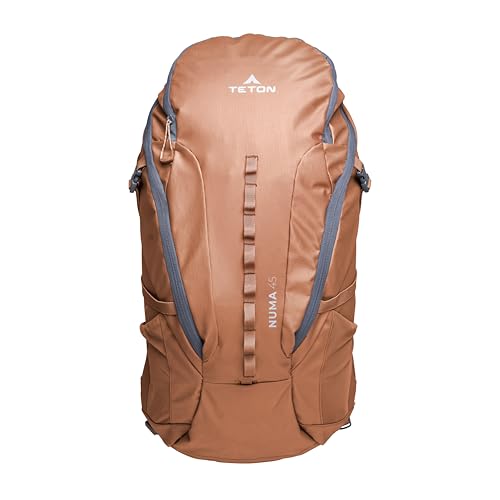Teton 45L Numa Backpack, Durable and Ready for Hiking, Camping or Backpacking. Perfect Lightweight Travel Bag with More Room Than You Think, Terra - color: Terra, size: 45 Liters
