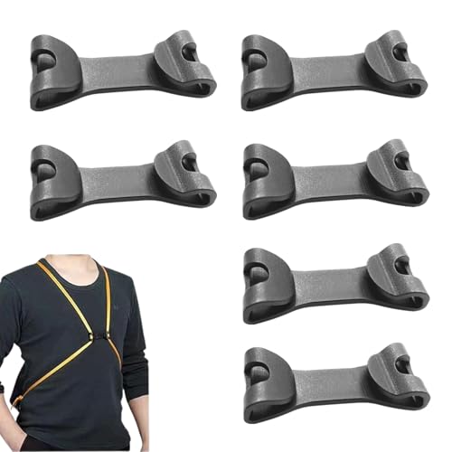 6 PCS Backpack Chest Clip Sturdy Backpack Front Strap Bag Strap Clip Buckle Quick Release Sternum Strap Clip for Bag