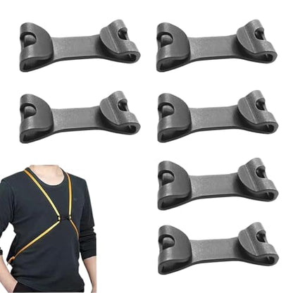 6 PCS Backpack Chest Clip Sturdy Backpack Front Strap Bag Strap Clip Buckle Quick Release Sternum Strap Clip for Bag