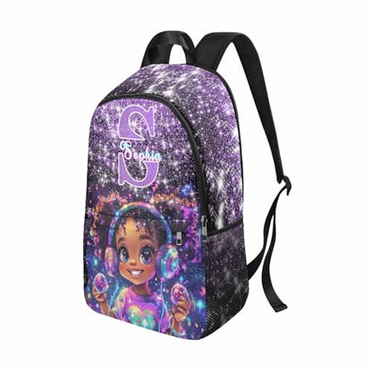 Personalized Backpacks For Girls, Custom Backpack For Kids, Customized Name Backpacks, Custom Back to School Bookbag Set Gifts for Daughter Granddaughter - color: D02