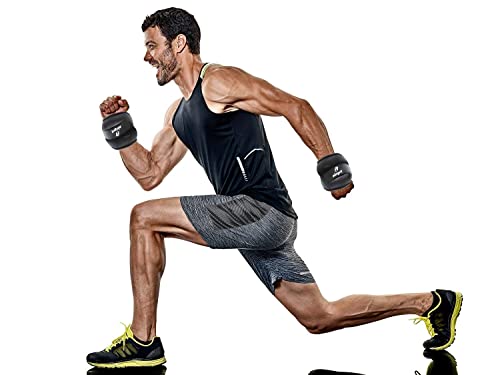 Ankle Weights for Women, Men and Kids - 1/2/3/4/6/8/10/12/15/20 LBS 1 Pair Strength Training Wrist/Leg/Arm Weight with Adjustable Strap for Jogging, Gymnastics, Aerobics, Home Fitness, Physical Therapy - style: 10Lbs Pair (5lb x 2) - Grey