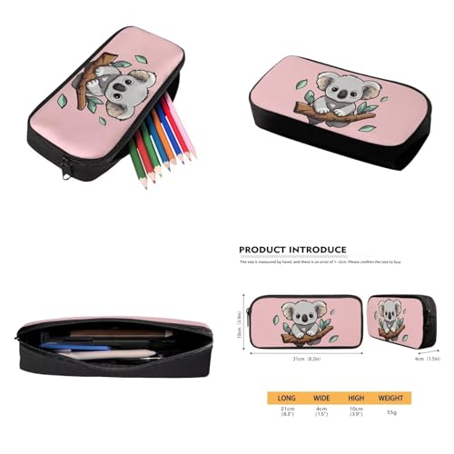 Cute Koala Backpack 4 in 1 Set for Teens Kids School Backpack Set with Lunch Bag Pencil Case and Water Bottle Holder Lightweight Schoolbag Bookbag for Elementary Middle School - color: Cute Koala