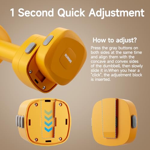 Lightweight Adjustable Dumbbell Kettlebell Set - 4 in 1 Free Weight Set with Kettlebell Grip Converter, Each 2.2 3.3 4.4 5.5lb Quick Change Weight Women Dumbbell Set for Small Spaces Home Gym - color: Dumbbell Orange