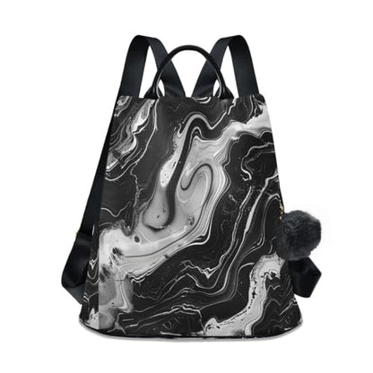 ALAZA Black Marble Design Trips Hiking Camping Rucksack Pack for Women - color: multicolor 16