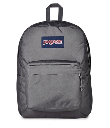 JanSport SuperBreak One Backpack - Durable, Lightweight Bag with 1 Main Compartment, Front Utility Pocket with Built-in Organizer, Premium Backpack, Smokey Grit - color: Smokey Grit