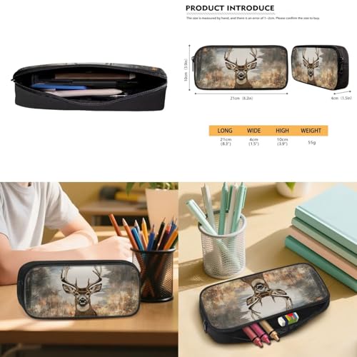Deer Backpack for Boys School Backpack with Lunch Box Water Bottle Carrier and Pencil Case 4PCS Set Elementary School Backpacks for Boys Kids Bookbag with Adjustable Straps - color: Deer
