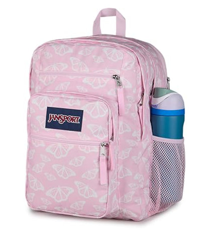 JanSport Laptop Backpack - Computer Bag with 2 Compartments, Ergonomic Shoulder Straps, 15” Laptop Sleeve, Haul Handle - Flutter By - color: Flutter By Pink