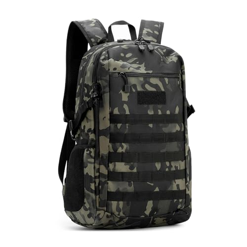 HUNTVP 10L/20L/30L Tactical Backpack Military MOLLE Backpack Rucksack Gear Tactical Assault Pack for Hunting Camping Trekking (30L-Camo) - color: Camo, size: 30L