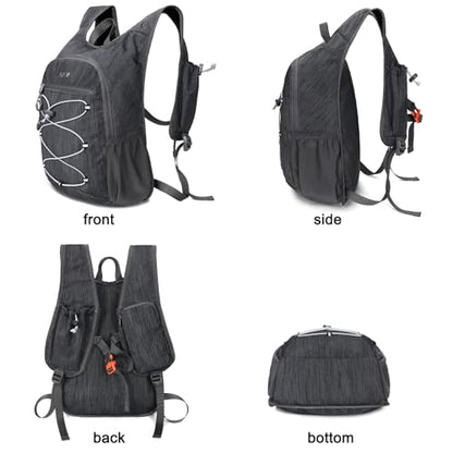 BOVIP 20L Hiking Backpack Lightweight Packable Hiking Daypack Small Travel Outdoor Foldable Shoulder Bag Black - color: Black 1