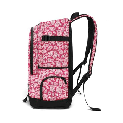 rickyh style School Backpack Travel Bag for Men & Women Lightweight College Back Pack with Laptop Compartmen - color: 01hongmao