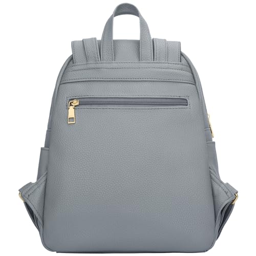 KKXIU Trendy Leather Backpack Purse for Women and Ladies Shoulder Travel Daypacks Bags (A-Grey) - color: A-grey, style: Backpack