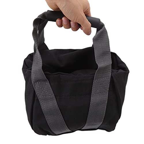 Workout Sandbag Tear with Ergonomic Handle, Canvas Weightlifting Sandbag for Fitness Exercise, Adjustable 0-25 lbs Fillable Training Bag for Home Gym and Outdoor Use