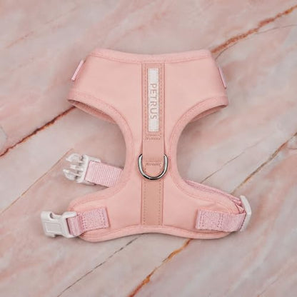 Premium No-Pull Dog Harness Soft Neoprene & Breathable Mesh Vest with Front & Back Clip D-Rings Adjustable Lightweight Walking Harness for Puppies, Small & Medium Dogs (Baby Pink, S) - color: Baby Pink, size: S: Neck=13.8-17.3''/Chest=16.1-21.3''